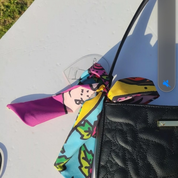 Betsey Johnson Black purse NWT With scarf - Picture 3 of 11